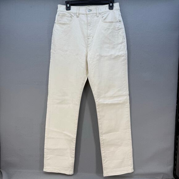 Madewell Denim - Madewell Jeans Women's 28 (6) Cream 90s Straight Leg High Rise Fit Summer EUC
